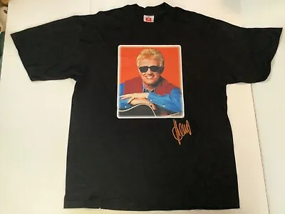 Vintage 1990’s HEINO Einer Von Uns GERMAN POP SINGER Black T Shirt XL Goth Punk • $24.95
