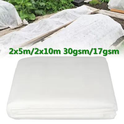 30gsm Garden Fleece Plant Protection White Cover Frost Winter Proof Heavy Duty • £9.49