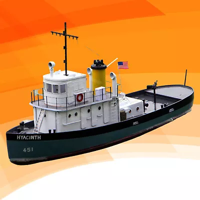 308 Mm Scale 1:96 Scale RC DIY Model Kit Tug Working Boat • $168.76