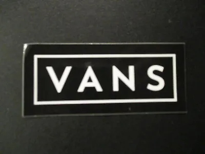 VANS Skate STICKER Off The Wall Rectangle 3.5  Shoes Skateboards Helmets Decal • $1.49