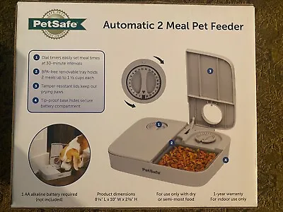 PetSafe Digital 2 Meal Programmable Pet Feeder Automatic Dog And Cat Feeder  • $19.95