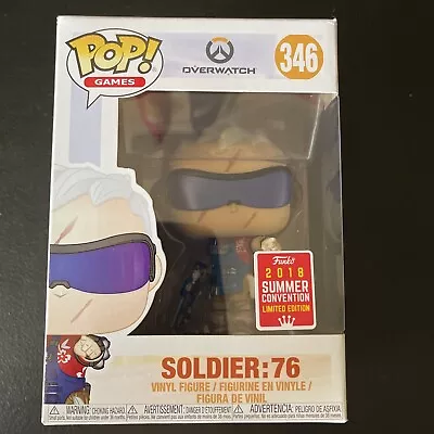 Funko Pop Overwatch Soldier 76 Grillmaster Sdcc 2018 Exclusive Vinyl Figure • $25.11