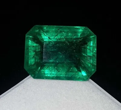 GIE Certified Untreated Flawless 20 Ct Natural EMERALD (ZAMBIAN) Loose Gemstone • $39.99