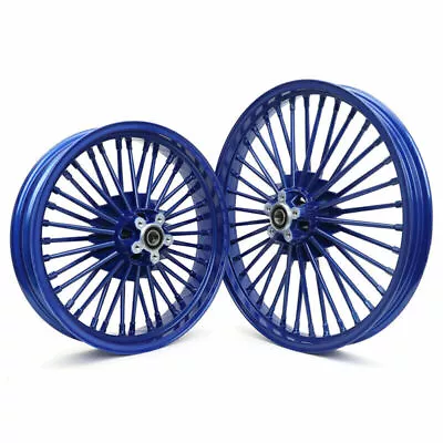 21x2.15 18x3.5 Fat Spoke Wheels For Harley Dyna Street Bob Super Glide FXDB FXDL • $683.71
