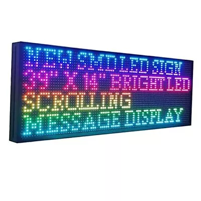LED Sign P10 Outdoor 39  X 14  With High Resolution Programmable LED 39 X14  • $334.71
