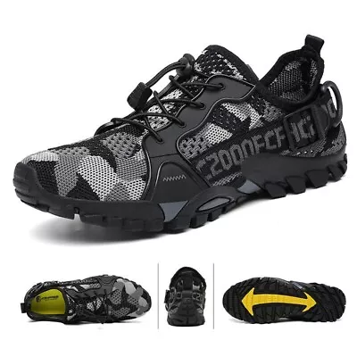 Men's Outdoor Water Shoes Non-slip Quick Dry Hiking Jogging Swimming Sneakers • £25.79