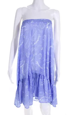 Plush Womens Periwinkle Bandana Print Mermaid Cover-Up Skirt Blue Size S • $2.99