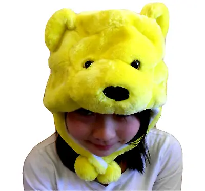 $8.49 • Buy Pooh Bear Aviator Pilot Party Halloween Costume Animal Plush Hat S