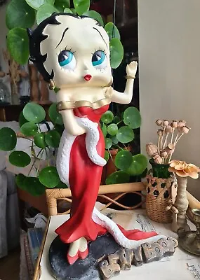 Vintage Betty Boop Large 20  Figurine Resin Statue Red Dress Singing RARE  • $687.39