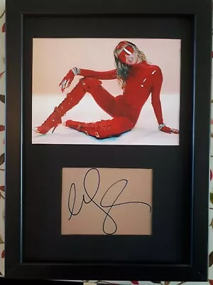 MILEY CYRUS   Red Latex Photoshoot  A4 Autograph Display • £19.99