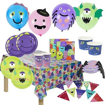 Monster Tableware Halloween Birthday Napkins Tableware Party Decorations Kids • £4.83