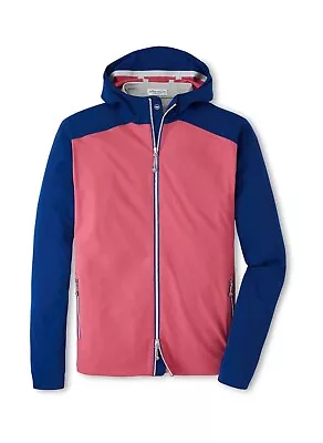 Peter Millar Hyperlight 3L Link Jacket Cape Red/Sport Navy Size 2XL $270 • $119.99