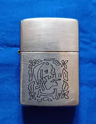 ZIPPO Silver Lighter Vietnam War 1967 With Case: Engraved Quote: RARE And UNUSED • £100