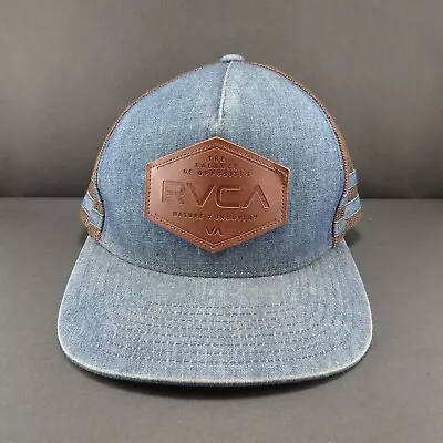 RVCA Denim Trucker Hat Adjustable Snapback • $15