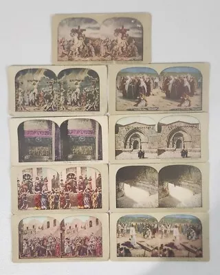 Vtg Stereoscope Card Lot Of 9 Cards - Various Places And Scenes Bible Religous  • $23.99