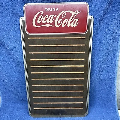 Vintage 1930’s Drink Coca Cola Wood Menu Board Coke Man Cave • $595.95