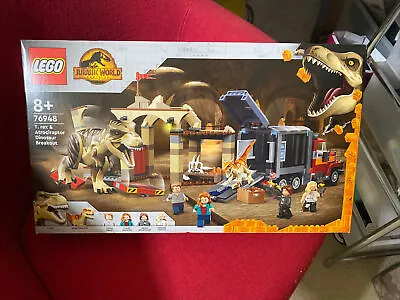 LEGO 76948 Jurassic World T. Rex & Atrociraptor Dinosaur Break BRAND NEW NO BOX • $99.99