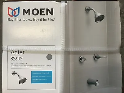 Moen 82602 Adler 2-Handle 1-Spray Tub/Shower Faucet With Valve - Chrome • $52.50