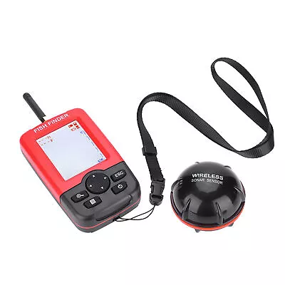 100M Wireless Sonar Sensor Fishfinder Echo Sounder Fish Finder Tackle Acc • £84.59