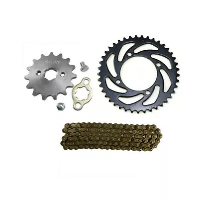 420 Rear Front Sprocket Chain For 110cc 125cc ATV Pit Bike CRF50 SSR Coolster  • $39.39
