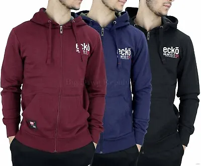 Ecko Men's Urban Designer Hoodie Jacket New Hip Hop Star Time Is Money G Era • £34.99