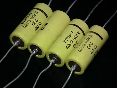 Four 4 NOS Vintage Siemens MKL Capacitors 60nF 160V Klangfilm West Germany 70s • $12.45