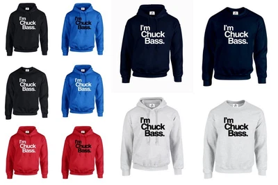 £12.99 • Buy I'm Chuck Bass Hoodie Jumper Blair Waldorf Top Swag Dope Westwick Tumblr (bass)