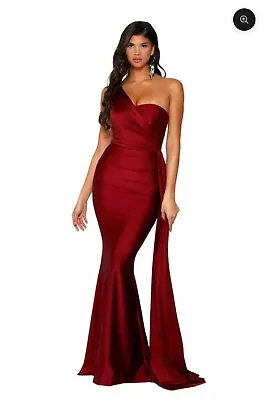 Ball Gown Size 12 Deep Red Portia And Scarlett PS6321 New With Tags • £199