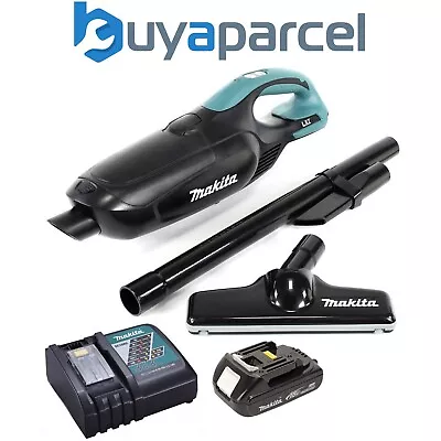 Makita DCL182ZB 18v Black LXT Lithium Ion Vacuum Cleaner Cordless + 1 X Battery • £94.99