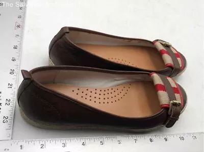 Michael Kors Womens Brown Leather Slip-On Ballet Flats Size US 7.5 M • $9.99