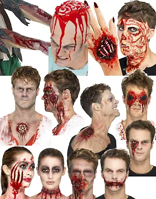 Halloween Latex Prosthetic Wound Kit Blood Make Up Zombie Fancy Dress Accessory • £6.99