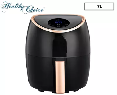 Healthy Choice 7L Digital Air Fryer- Black/Rose Gold AF720 • $95.80