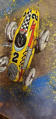 Vintage Marx Windup Race Car Tin Litho Mechanical Toy Car Needs Repair • $24.99