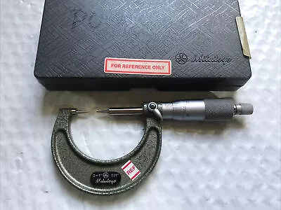 Mitutoyo 112-177 Point Micrometer 0-1  Range .001  Graduation. 15 Degrees • $79.95