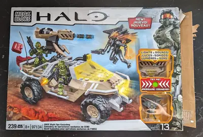 Mega Bloks Halo UNSC UNSC Night Ops Gausshog 97134 Boxed Complete (Damaged Box) • £32.50