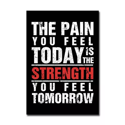 Motivational Workout Poster Print Gym Fitness Art Picture Office Dorm Decor  • $5.26