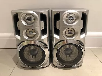 £34.99 • Buy Pioneer Bass Reflex Speakers In Silver Chrome 