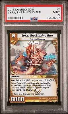 PSA 9 2013 Kaijudo Dragonstrike Infernus 7 Lyra The Blazing Sun • $61.70