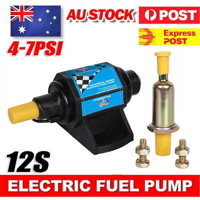 Universal 4-7 PSI Micro Electric Fuel Pump 35 GPH 12V Transfer For Gasoline Only • $30.89