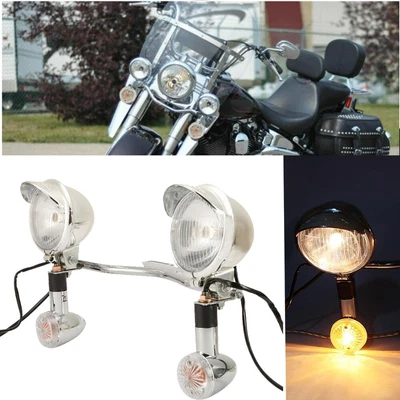 $69.99 • Buy Passing Light Bar & Turn Signals For Yamaha V-Star Vstar V Star XVS 1100 Custom