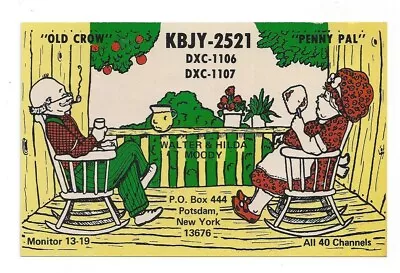 £1.94 • Buy Nice Used QSL Radio Card From Potsdam New York