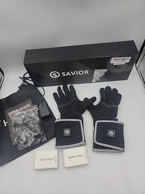 $54.99 • Buy Savior Heated Glove Liners Electric Rechargeable Battery XX Small Thin Thermal