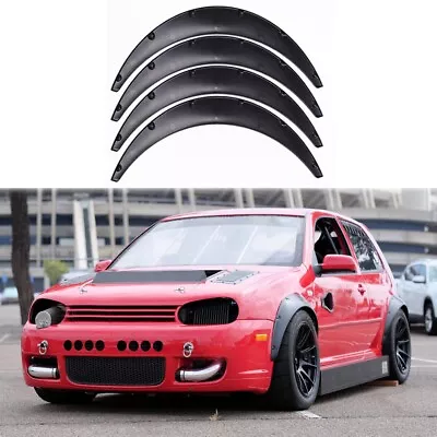 4X 3.5  Fender Flares Flexible Wheel Arches For VW Volkswagen Golf R32 2003-2008 • $69.11