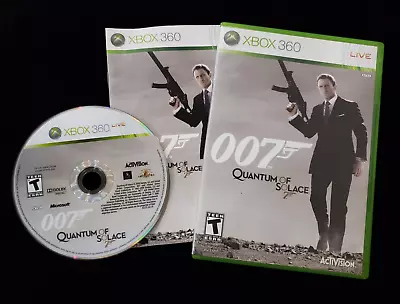 James Bond 007: Quantum Of Solace (Xbox 360) Complete W/ Manual CIB TESTED! • $9.99