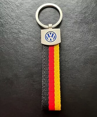 Exclusive VW Keychain With German Flag – Perfect For VW Enthusiast BLUE LOGO • $11.08