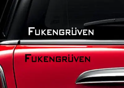 Fukengruven For Volkswagen Decal Vinyl Car Window Sticker ANY SIZE • $5