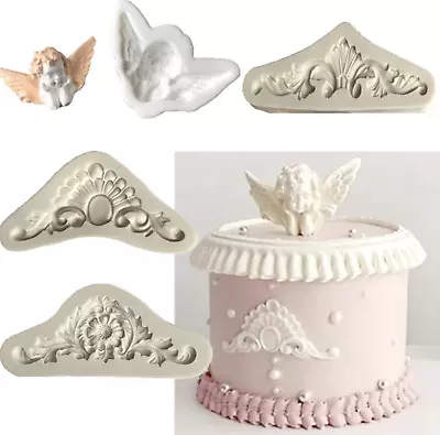 £3.25 • Buy Baroque Vintage Silicone Fondant Mould Sugar Craft Cake Chocolate Icing Mold