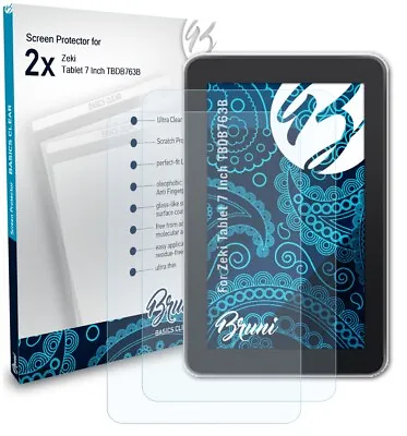 Bruni 2x Protective Film For Zeki Tablet 7 Inch TBDB763B Screen Protector • £10.59