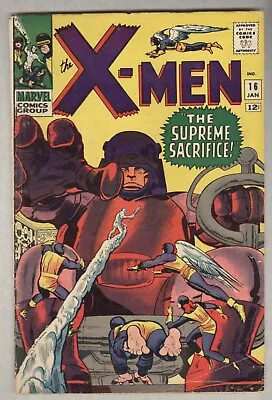 X-Men #16 January 1966 VG- Sentinels • $149.95