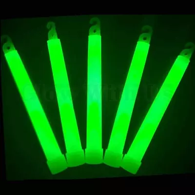 Glow Sticks Bulk 25pcs 6” Industrial Grade Green Light Sticks. • $21.97